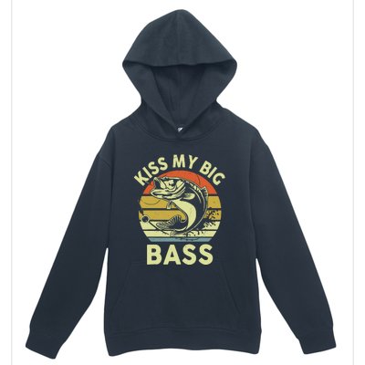 My Big Bass Fish Dad Funny Adult Humor Urban Pullover Hoodie