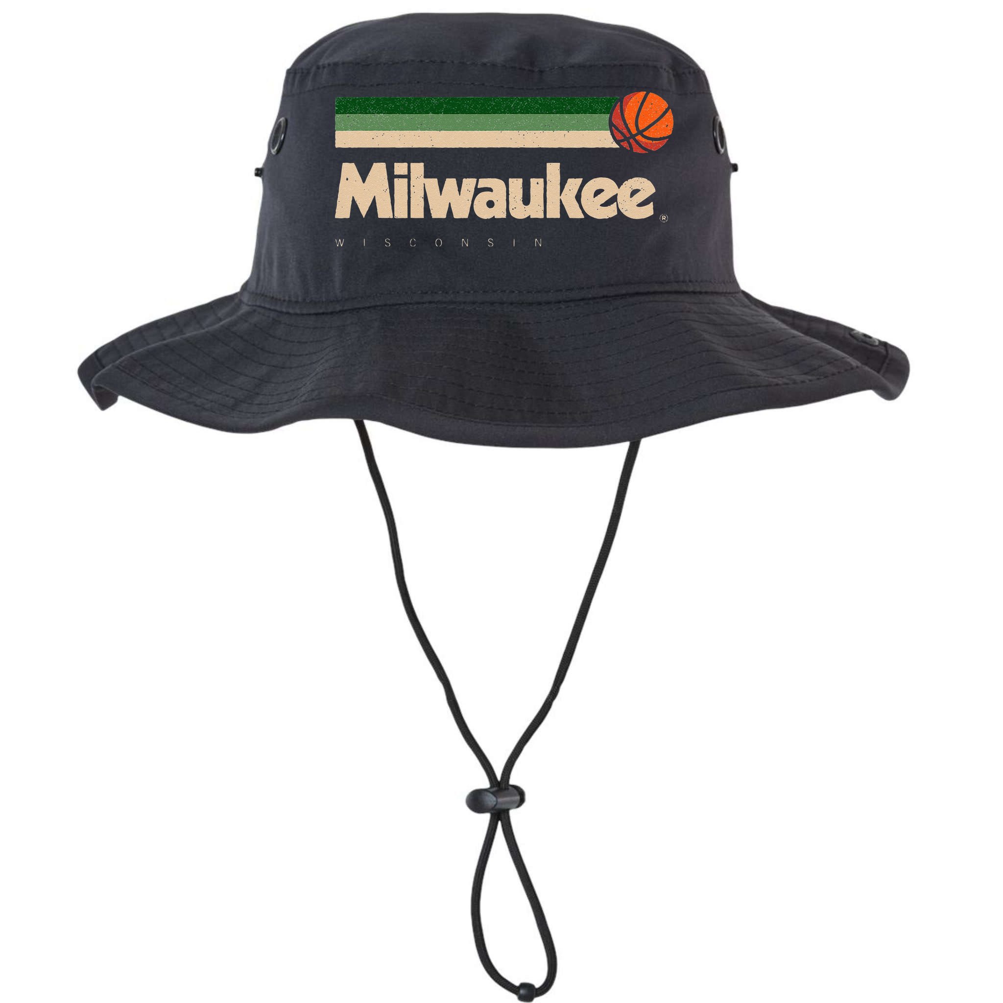 Milwaukee Basketball BBall City Wisconsin Retro Milwaukee Bucket Hat