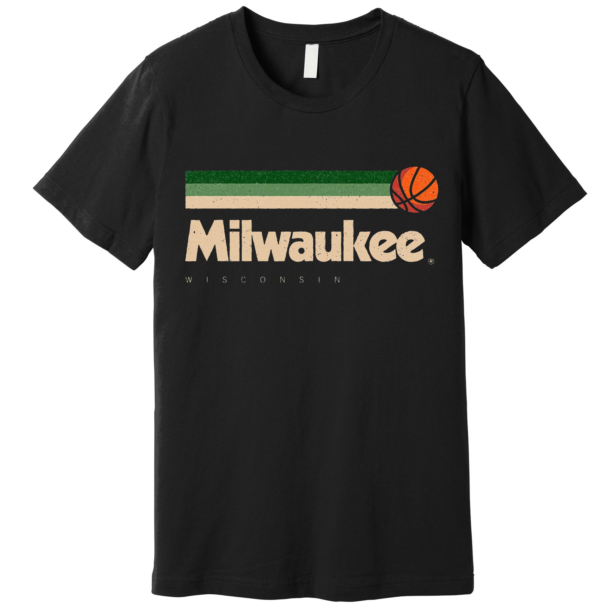 Milwaukee Basketball BBall City Wisconsin Retro Milwaukee Premium T-Shirt