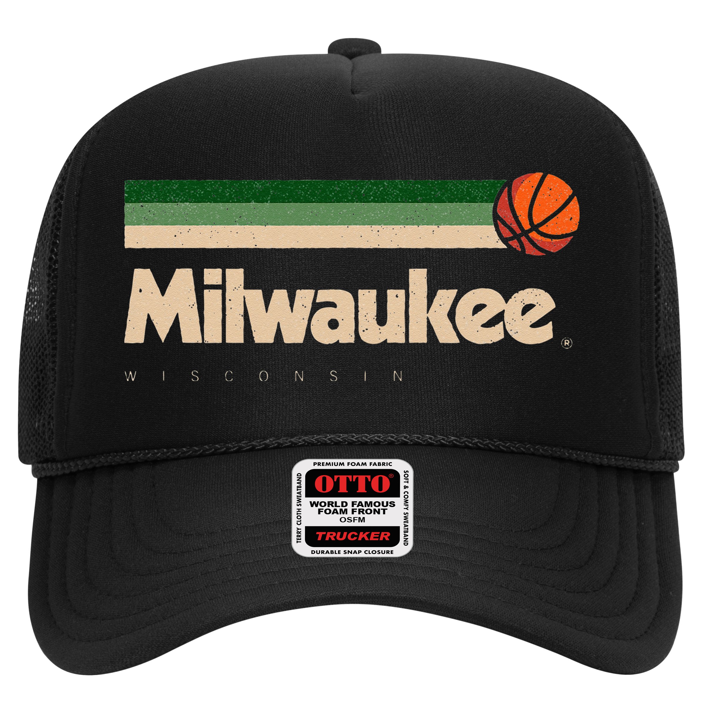 Milwaukee Basketball BBall City Wisconsin Retro Milwaukee Hat