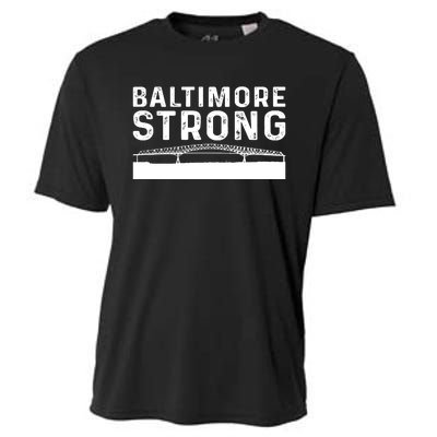 Maryland Baltimore Bridge Pray For Baltimore Strong Cooling Performance Crew T-Shirt