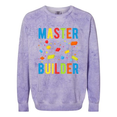 Master Builder Building Blocks Brick Builder Colorblast Crewneck Sweatshirt