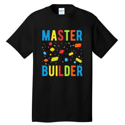 Master Builder Building Blocks Brick Builder Tall T-Shirt