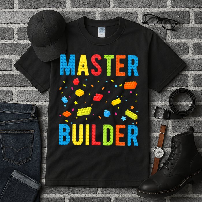 Master Builder Building Blocks Brick Builder Tall T-Shirt