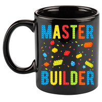 Master Builder Building Blocks Brick Builder 11oz C Handle Ceramic Mug