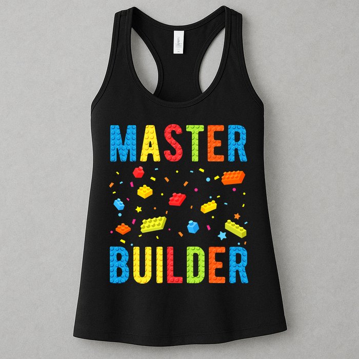 Master Builder Building Blocks Brick Builder Womens Tank Top