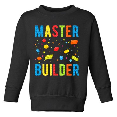 Master Builder Building Blocks Brick Builder Toddler Sweatshirt