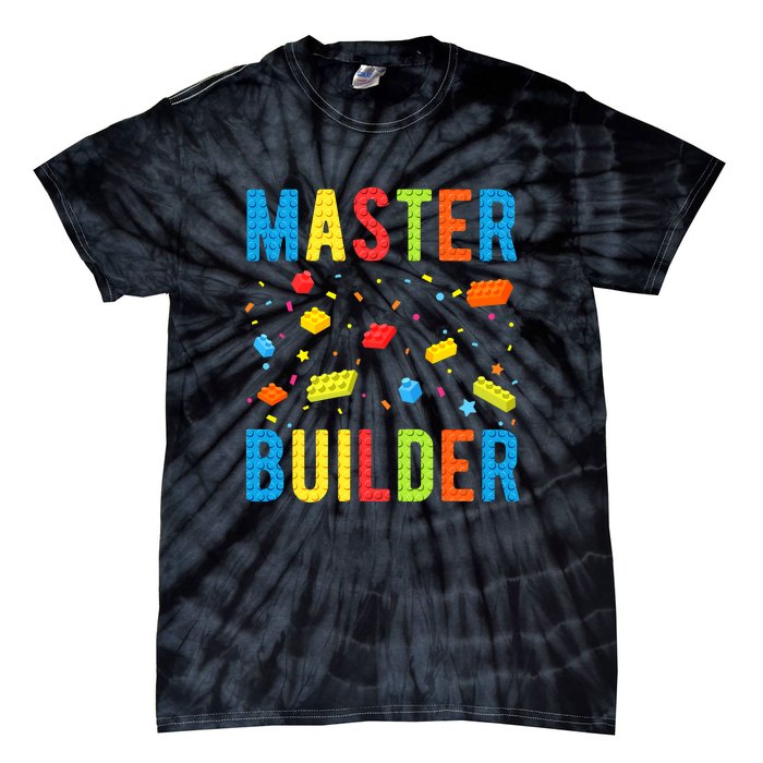 Master Builder Building Blocks Brick Builder Tie-Dye T-Shirt