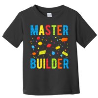 Master Builder Building Blocks Brick Builder Toddler T-Shirt