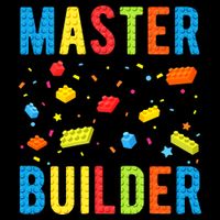 Master Builder Building Blocks Brick Builder Toddler T-Shirt