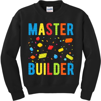 Master Builder Building Blocks Brick Builder Kids Sweatshirt