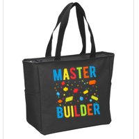 Master Builder Building Blocks Brick Builder Zip Tote Bag