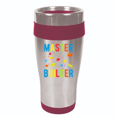 Master Builder Building Blocks Brick Builder 16oz Travel Tumbler