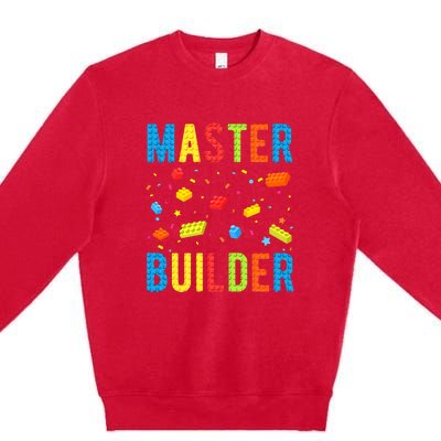 Master Builder Building Blocks Brick Builder Premium Crewneck Sweatshirt