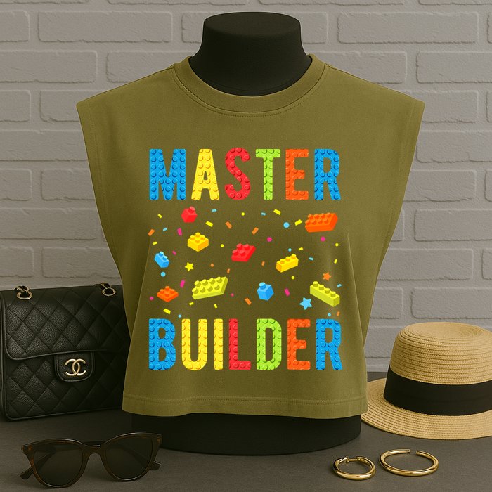 Master Builder Building Blocks Brick Builder Garment-Dyed Women's Muscle Tee