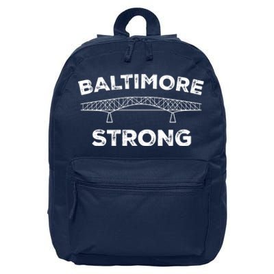 Maryland Baltimore Bridge Pray For Baltimore Strong 16 in Basic Backpack