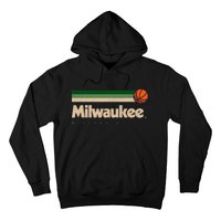 Milwaukee Basketball B Ball City Wisconsin Retro Milwaukee Hoodie