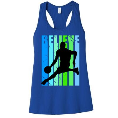 Motivational Basketball Birthday Inspirational Coaching Gift Women's Racerback Tank