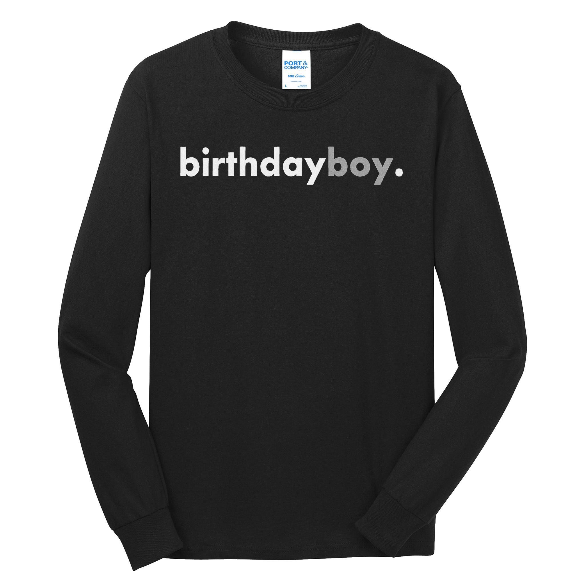 Minimalist Birthday Boy Tall Long Sleeve T-Shirt