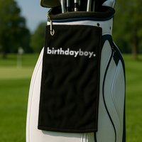 Minimalist Birthday Boy Golf Towel