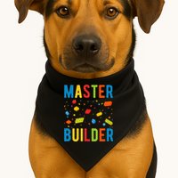Master Builder Building Blocks Brick Builder USA-Made Doggie Bandana