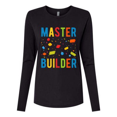 Master Builder Building Blocks Brick Builder Womens Cotton Relaxed Long Sleeve T-Shirt