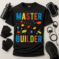 Master Builder Building Blocks Brick Builder Cooling Performance Crew T-Shirt