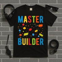 Master Builder Building Blocks Brick Builder T-Shirt