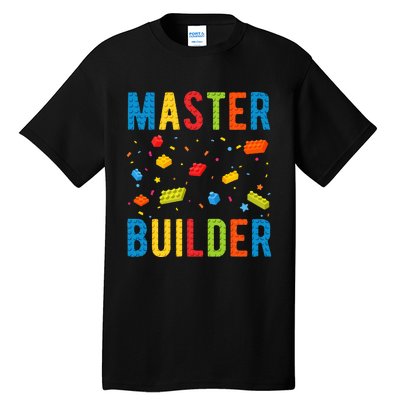 Master Builder Building Blocks Brick Builder Tall T-Shirt