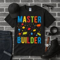 Master Builder Building Blocks Brick Builder Tall T-Shirt
