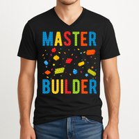 Master Builder Building Blocks Brick Builder V-Neck T-Shirt