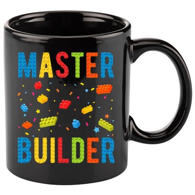 Master Builder Building Blocks Brick Builder 11oz C Handle Ceramic Mug