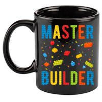 Master Builder Building Blocks Brick Builder 11oz C Handle Ceramic Mug