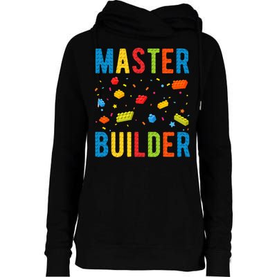 Master Builder Building Blocks Brick Builder Womens Funnel Neck Pullover Hood