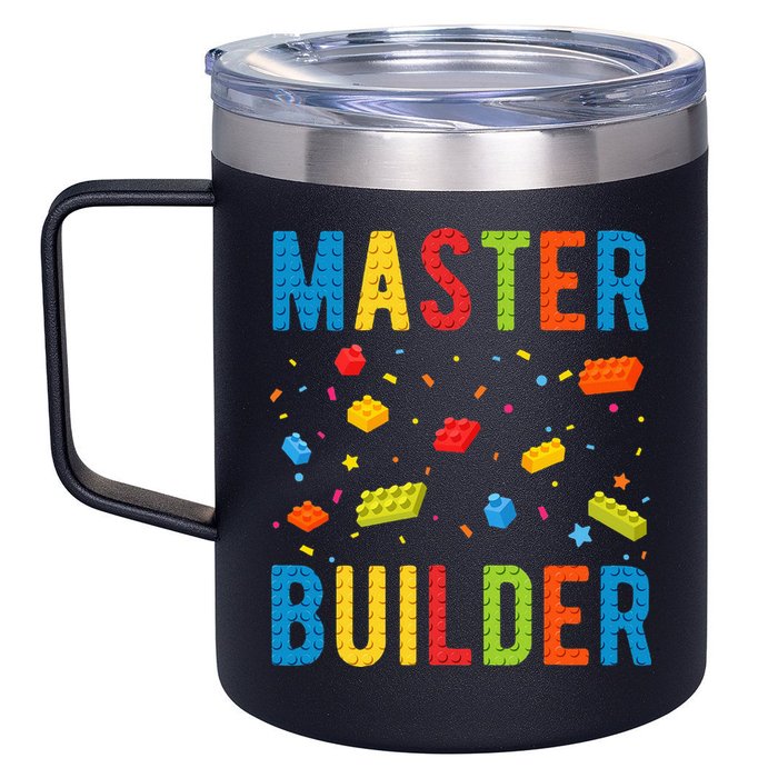 Master Builder Building Blocks Brick Builder 12oz Stainless Steel Coffee Mug