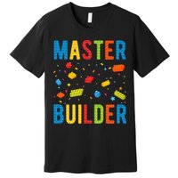 Master Builder Building Blocks Brick Builder Premium T-Shirt