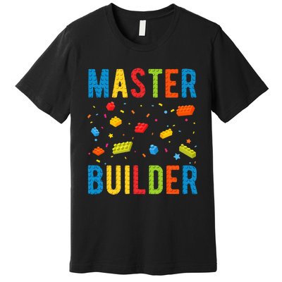 Master Builder Building Blocks Brick Builder Premium T-Shirt