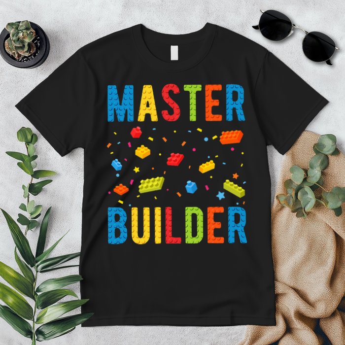 Master Builder Building Blocks Brick Builder Premium T-Shirt
