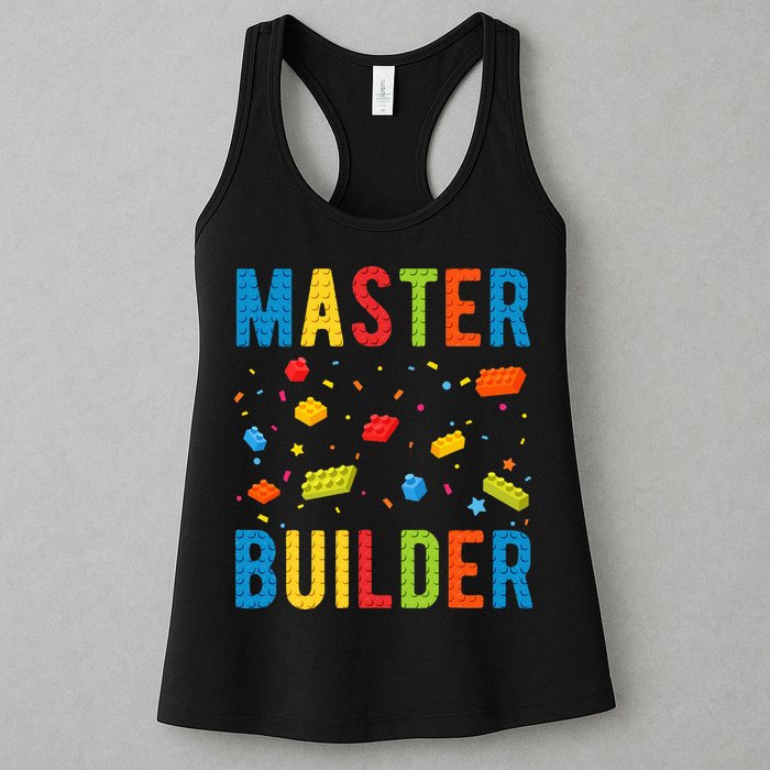 Master Builder Building Blocks Brick Builder Womens Tank Top