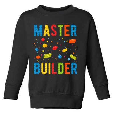 Master Builder Building Blocks Brick Builder Toddler Sweatshirt