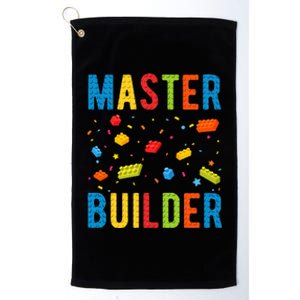 Master Builder Building Blocks Brick Builder Platinum Collection Golf Towel