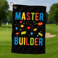Master Builder Building Blocks Brick Builder Golf Towel