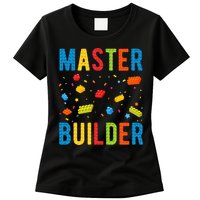 Master Builder Building Blocks Brick Builder Womens T-Shirt