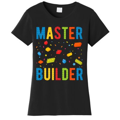 Master Builder Building Blocks Brick Builder Women's T-Shirt