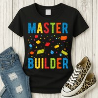 Master Builder Building Blocks Brick Builder Womens T-Shirt