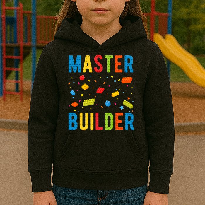 Master Builder Building Blocks Brick Builder Kids Hoodie