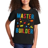 Master Builder Building Blocks Brick Builder Kids T-Shirt