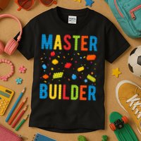 Master Builder Building Blocks Brick Builder Kids T-Shirt