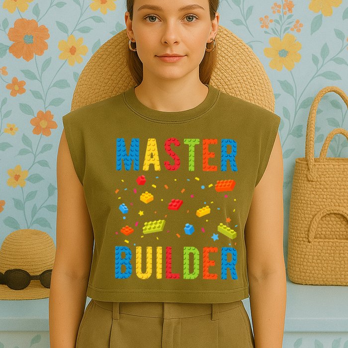 Master Builder Building Blocks Brick Builder Garment-Dyed Women's Muscle Tee