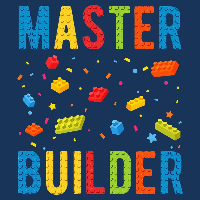 Master Builder Building Blocks Brick Builder Infant Baby Jersey Bodysuit